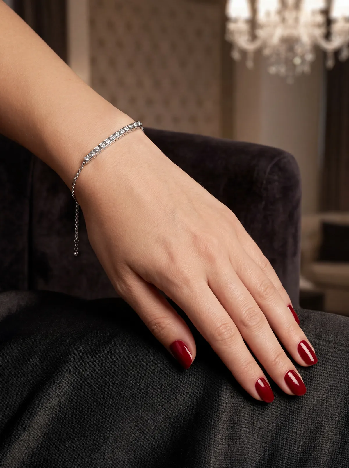 White Gold Diamond Bracelet